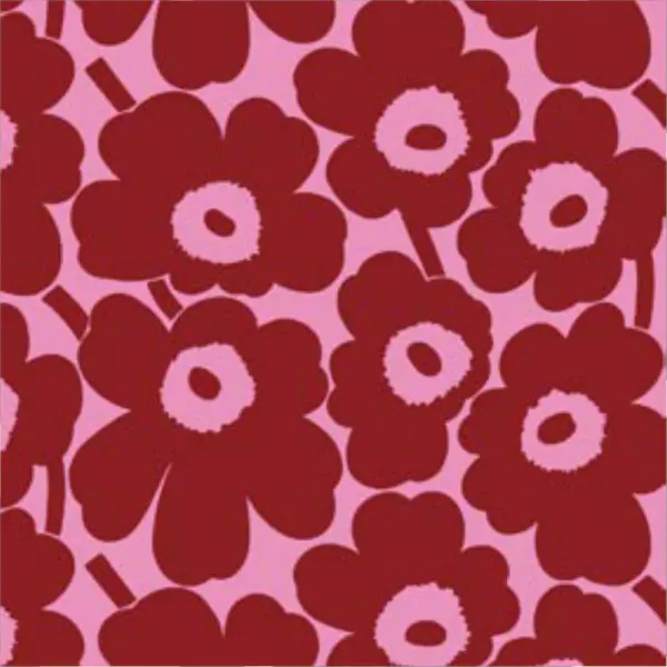Marimekko Unikko Pink/Pink Kaffe Serviett