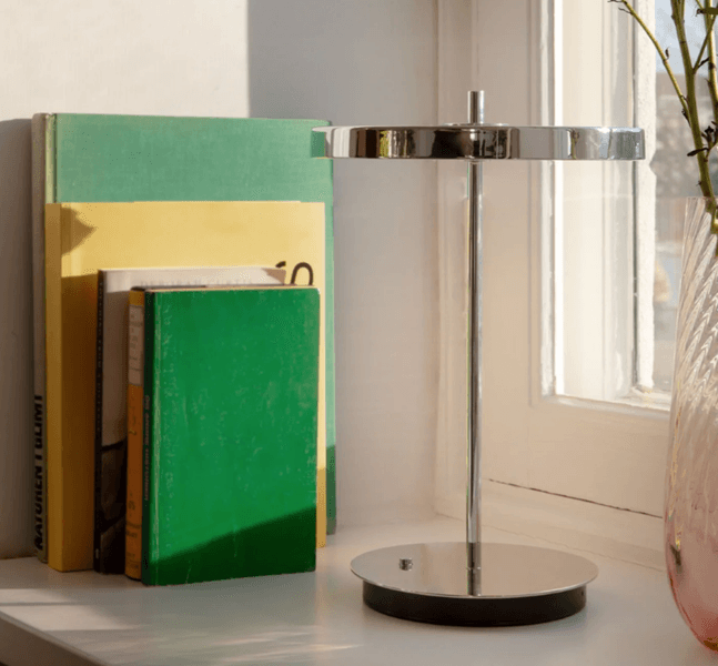 Umage Asteria Move Oppladbar Lampe Polished Steel