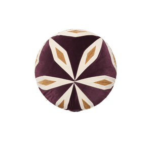 Hovedbilde Christina Lundsteen Pute Joanna Aubergine/Dusty White/Camel